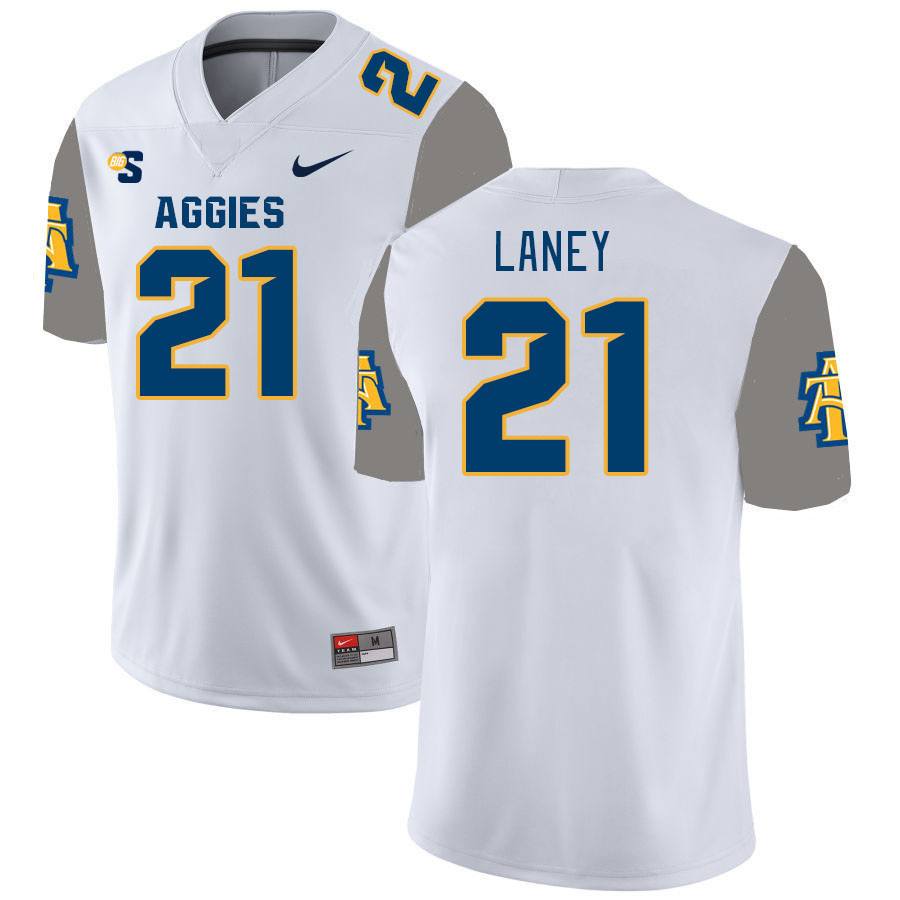 Men-Youth #21 David Laney North Carolina A&T Aggies 2023 College Football Jerseys Stitched-White